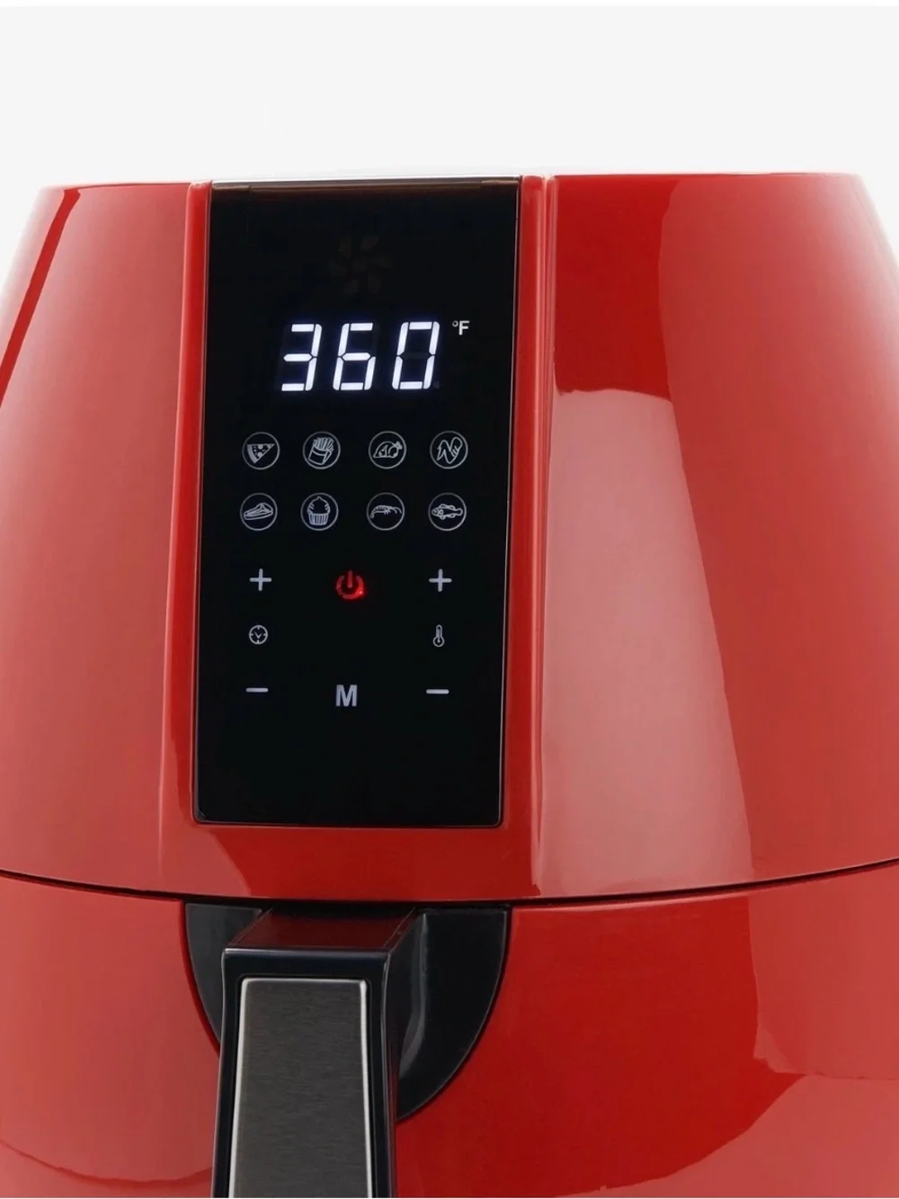 Red Digital Air Fryer with Touch Controls